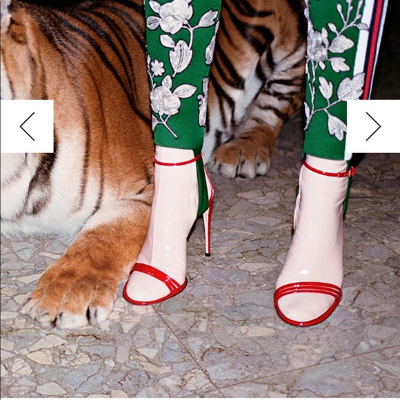 New Women Gucci Ilse Patent 110mm Sandal Orig$1495 - Picture 3 of 8